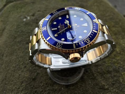 blue gold silver rolex|Rolex submariner gold blue dial.